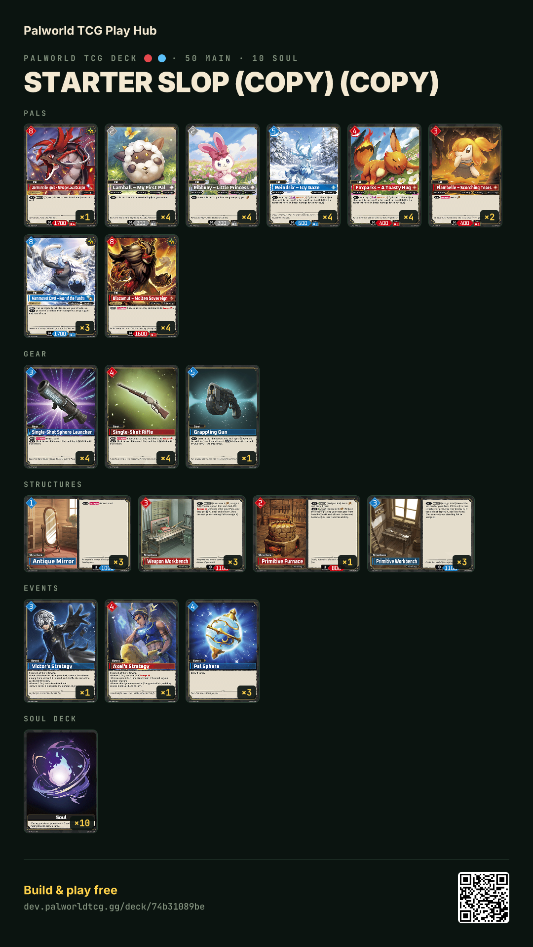 starter slop (copy) (copy) decklist