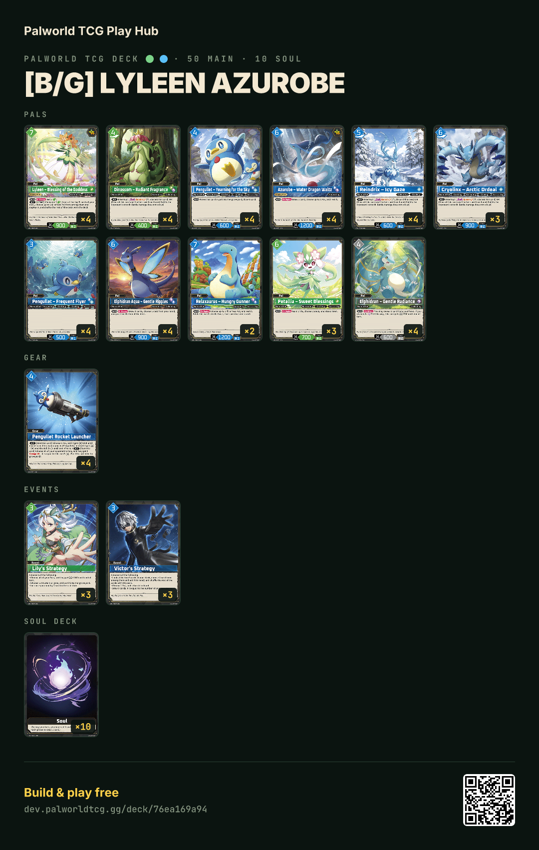 [B/G] Lyleen Azurobe decklist