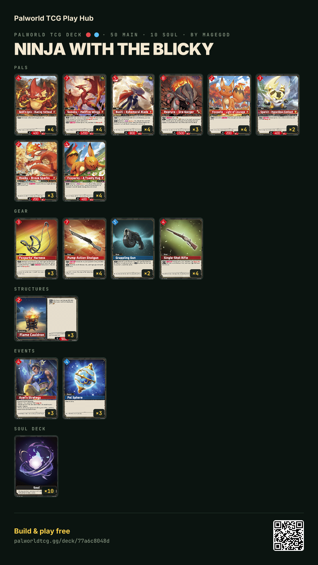 Ninja with the blicky decklist