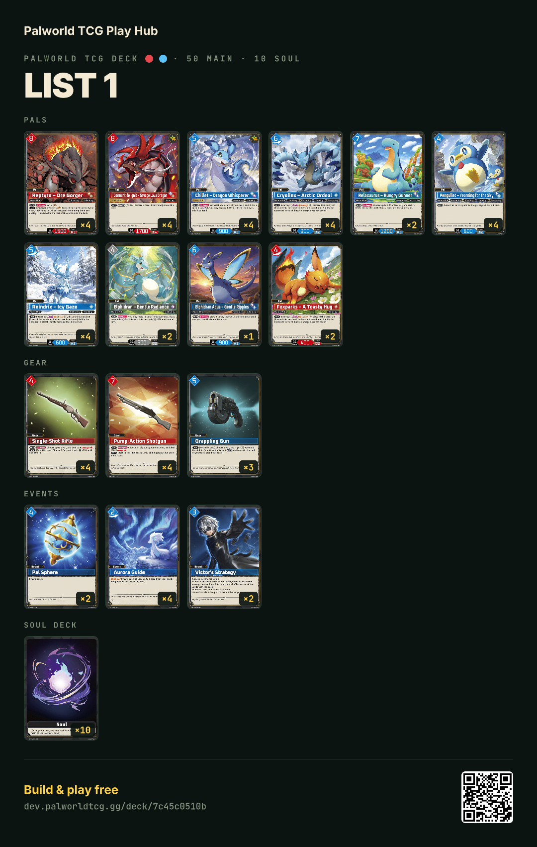 list 1 decklist