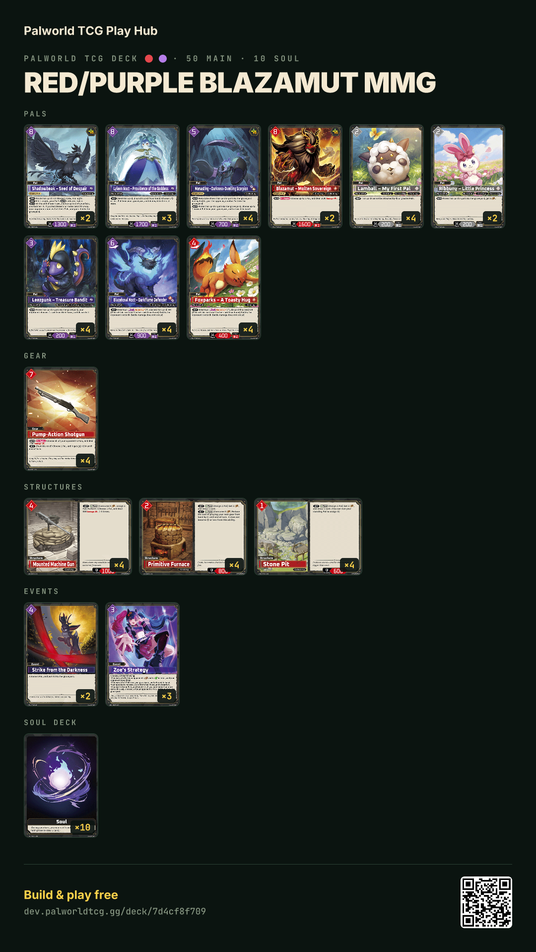 Red/Purple Blazamut MMG decklist