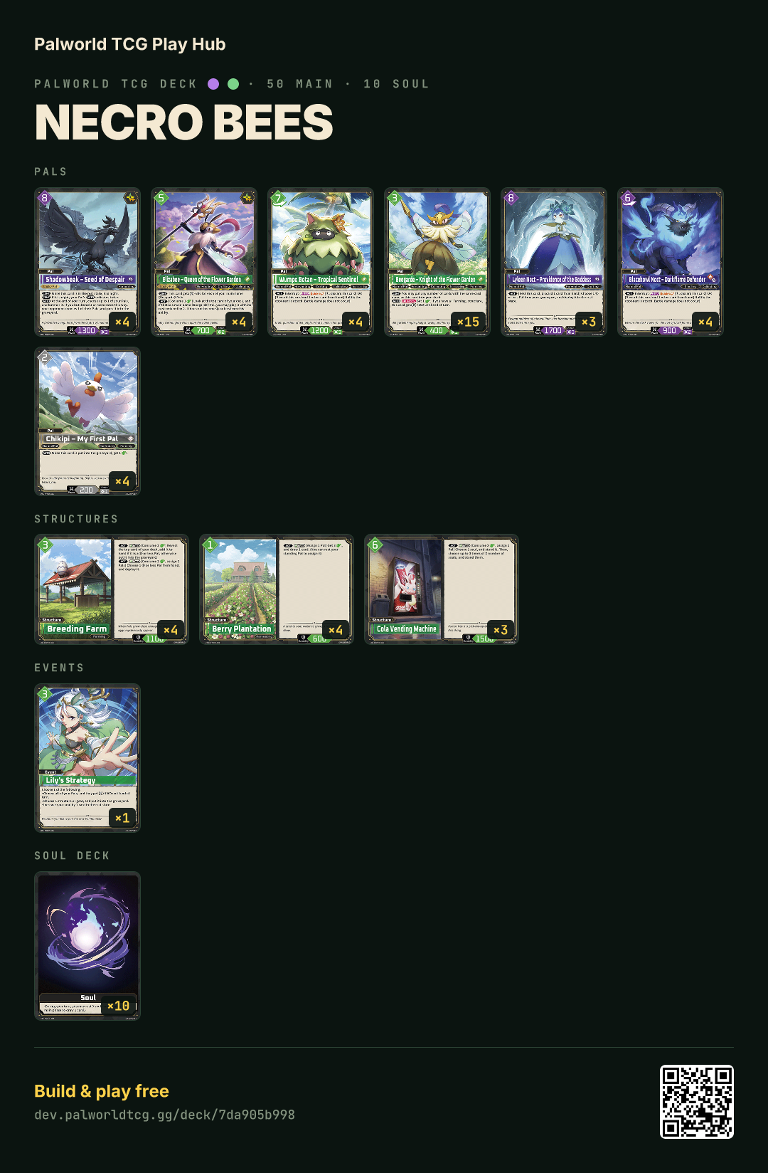 Necro bees decklist