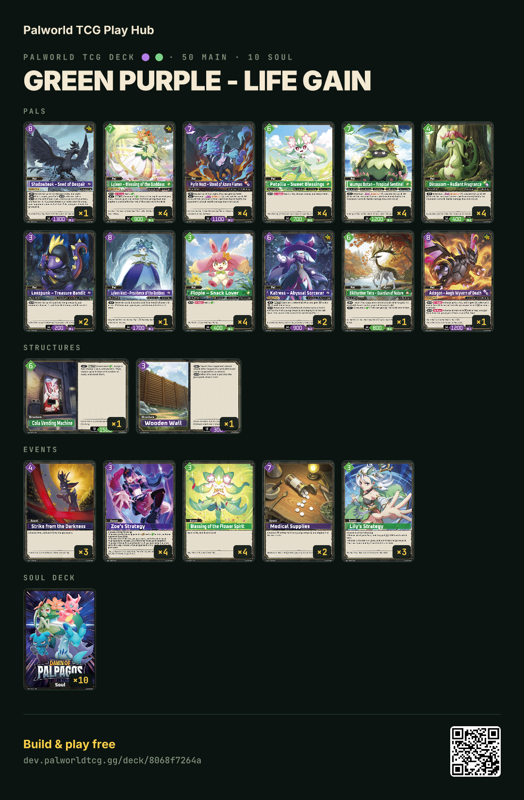 Green Purple - Life Gain decklist
