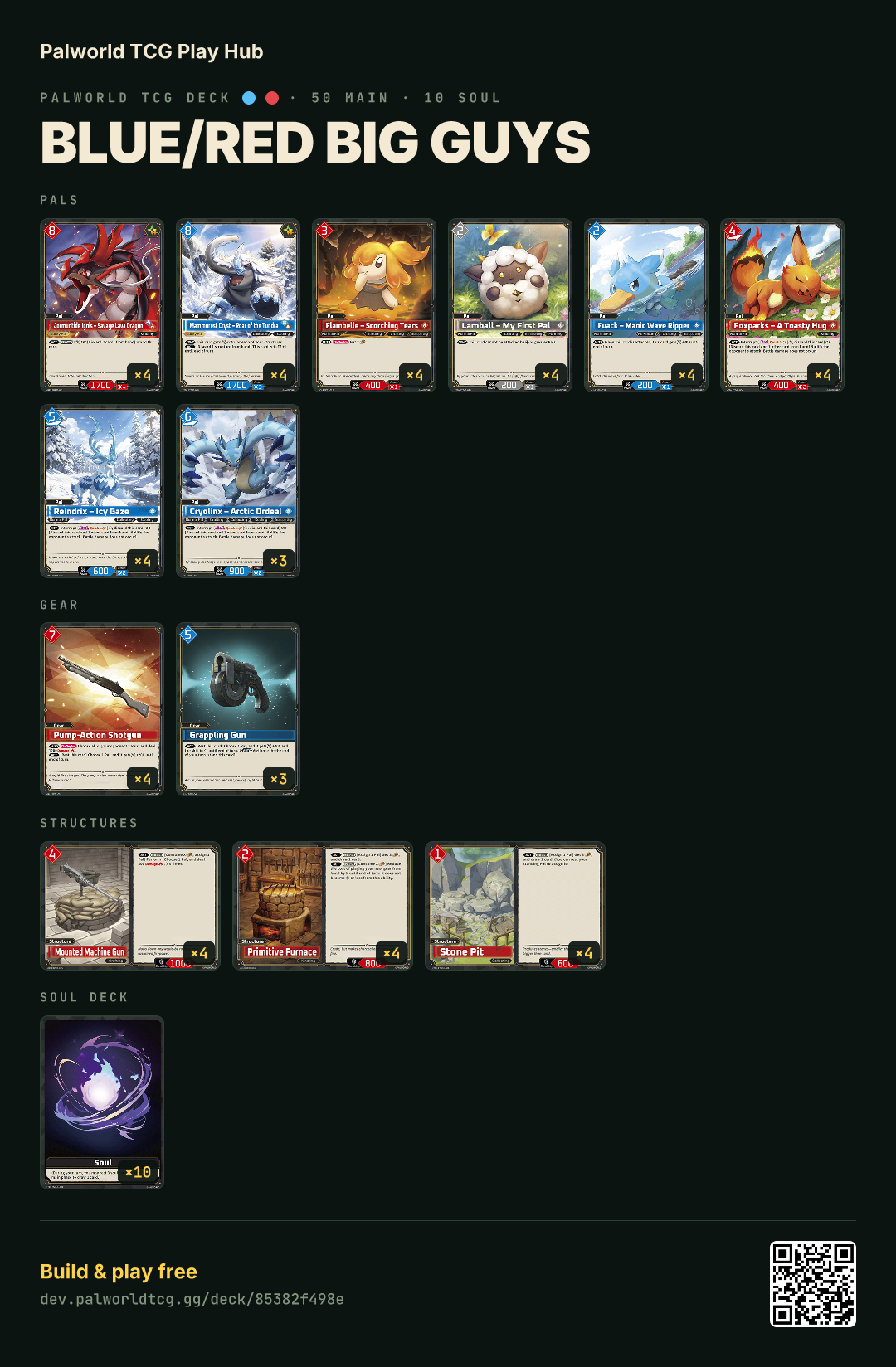 Blue/Red big guys decklist