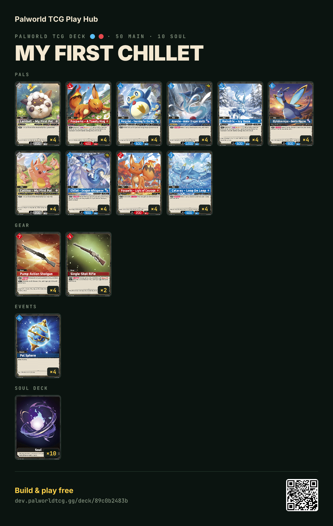 My First Chillet decklist