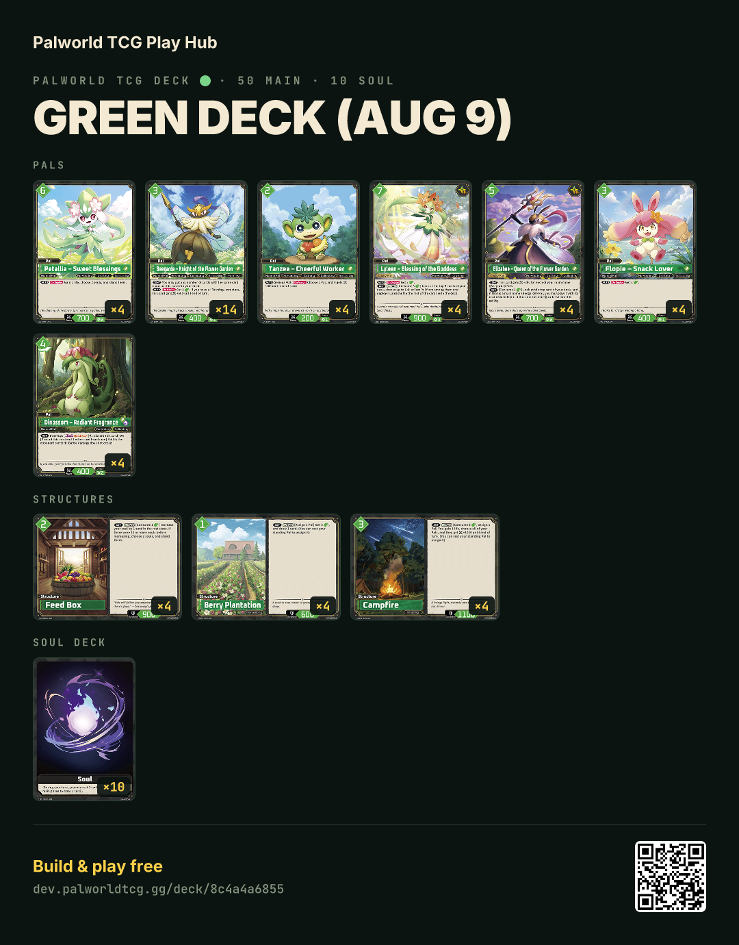 Green deck (Aug 9) decklist