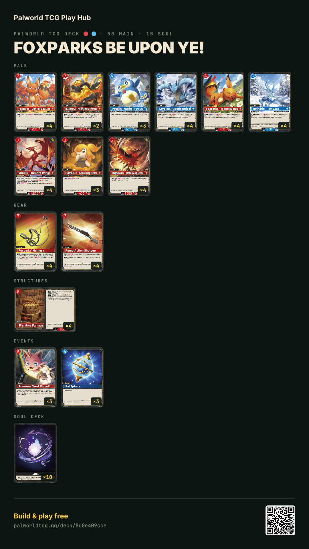 FOXPARKS BE UPON YE! decklist