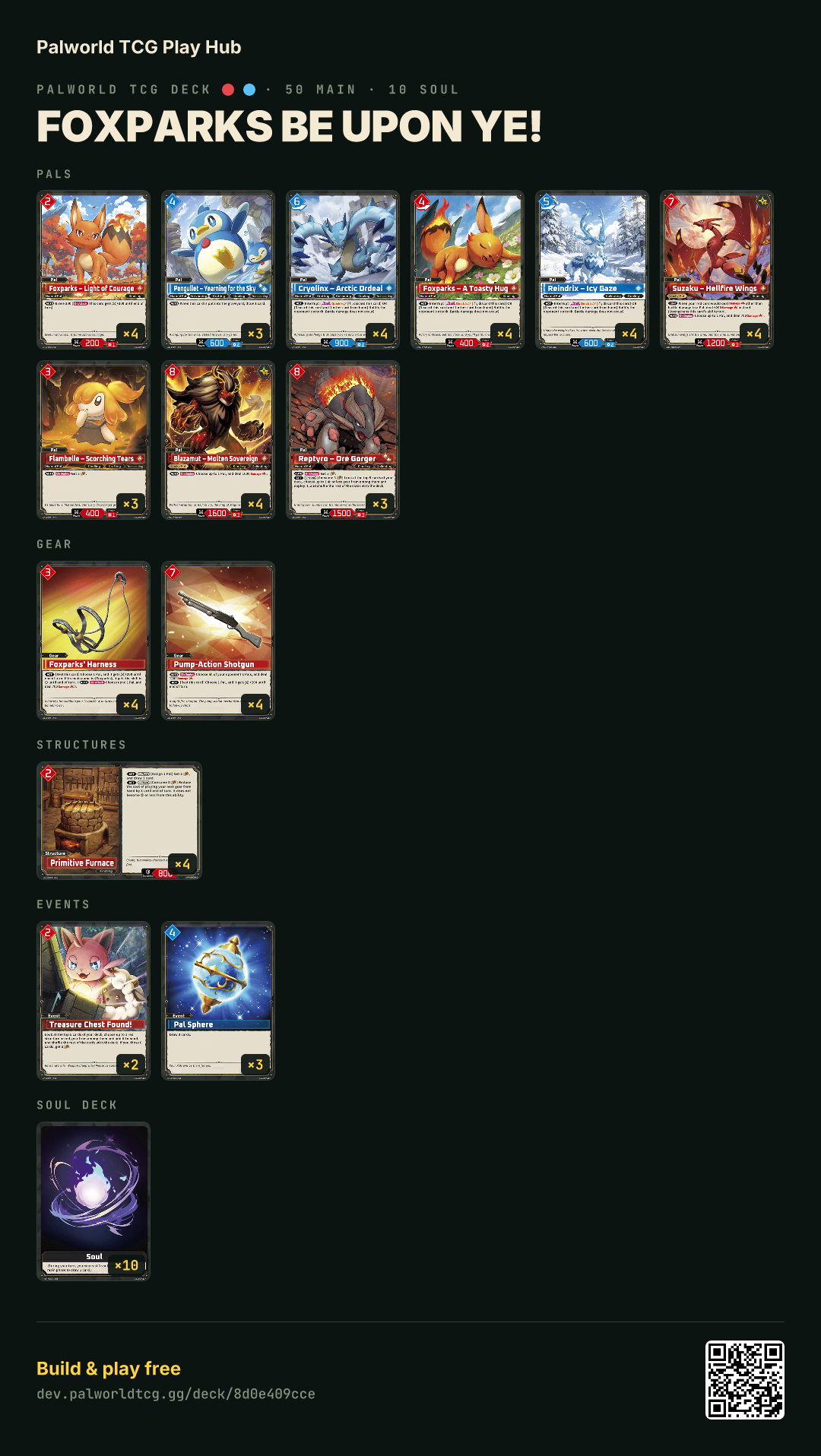 FOXPARKS BE UPON YE! decklist