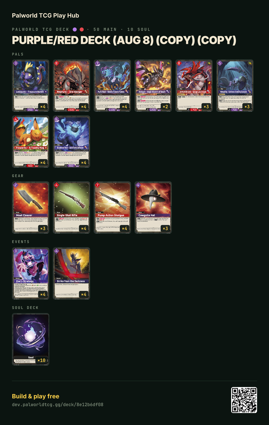 Purple/Red deck (Aug 8) (copy) (copy) decklist