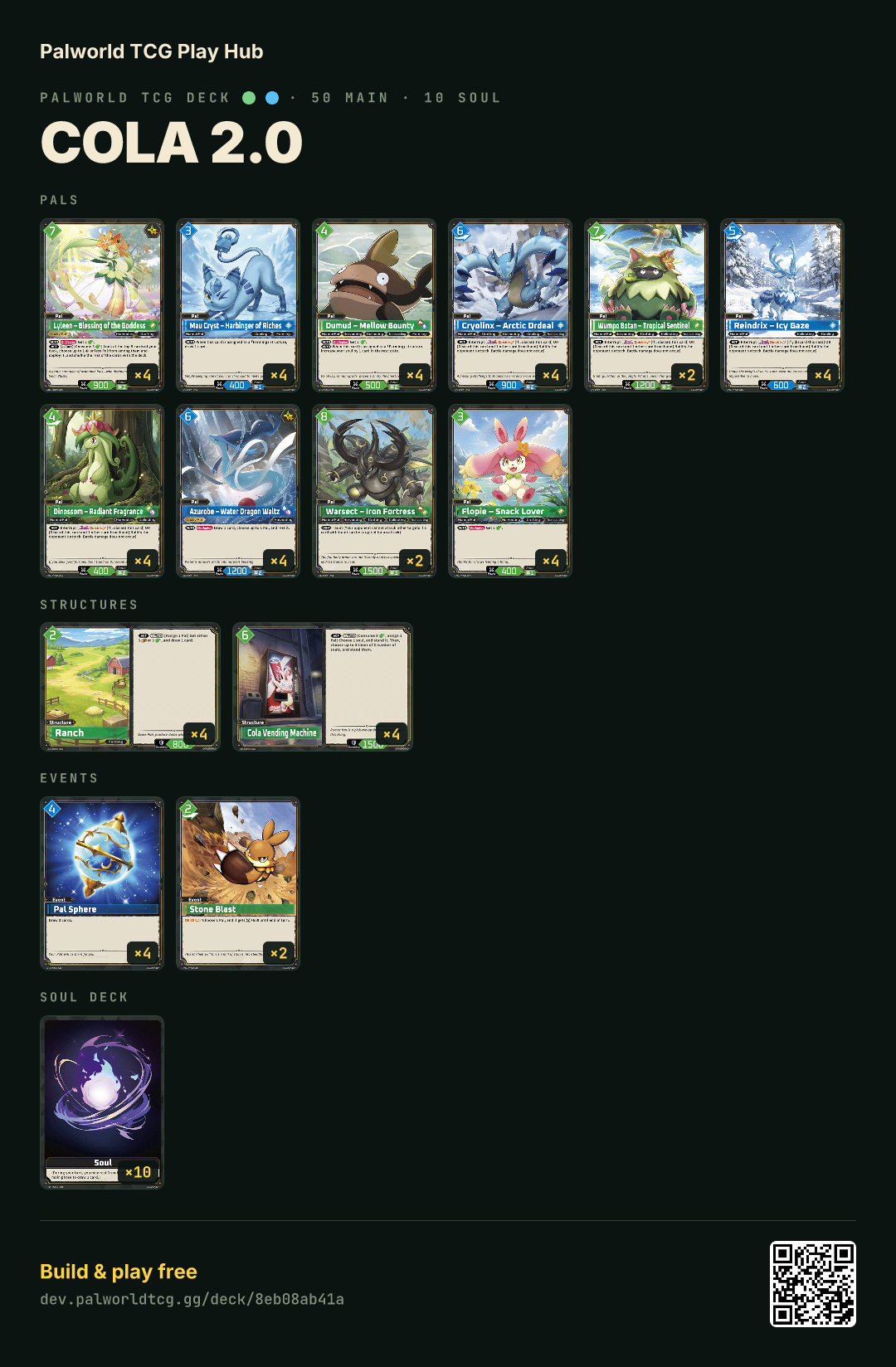 Cola 2.0 decklist