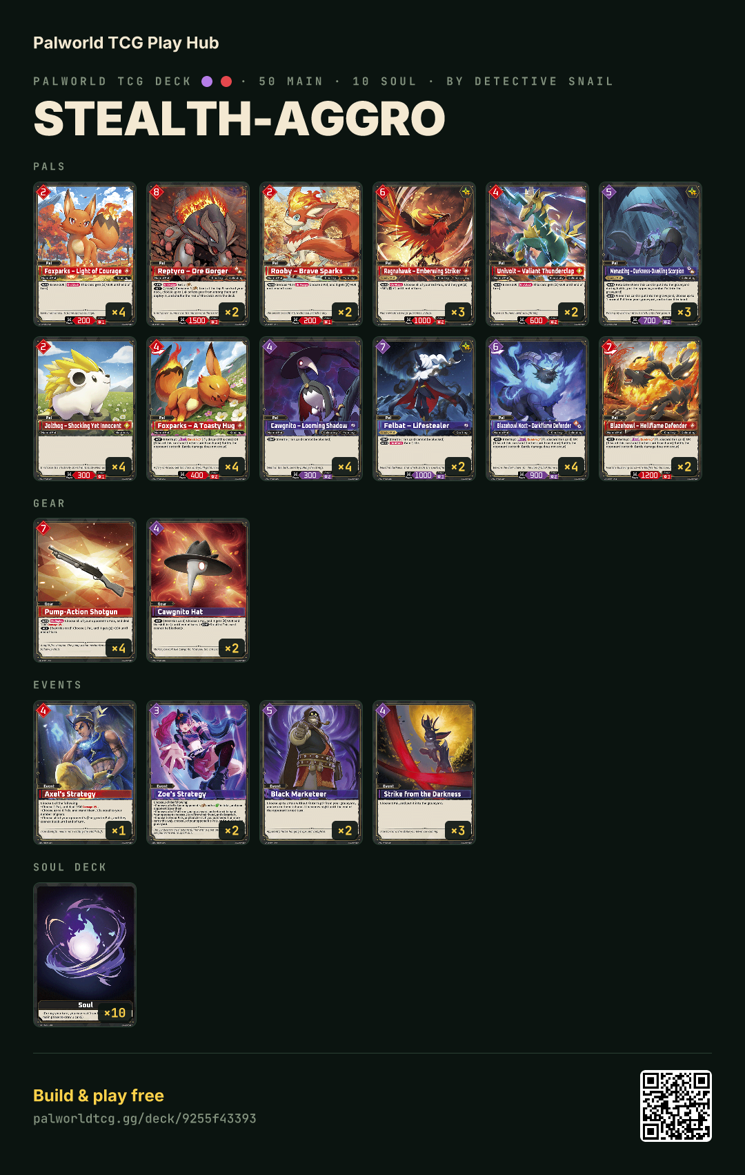 Stealth-Aggro decklist