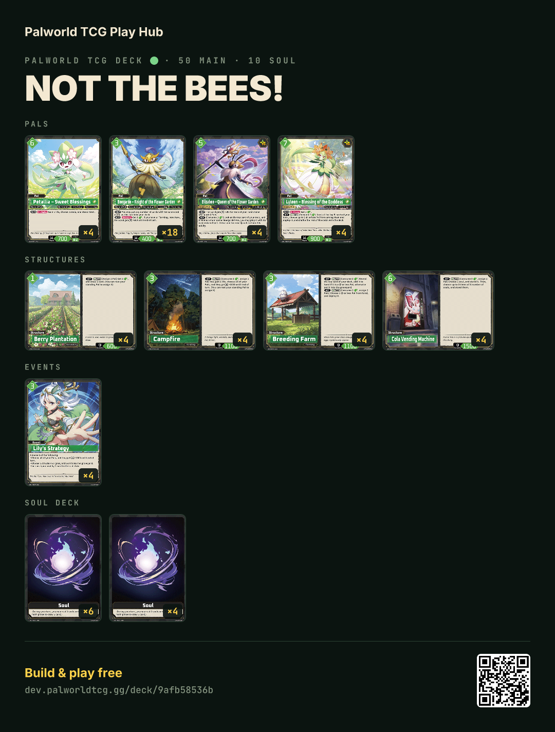 NOT THE BEES! decklist