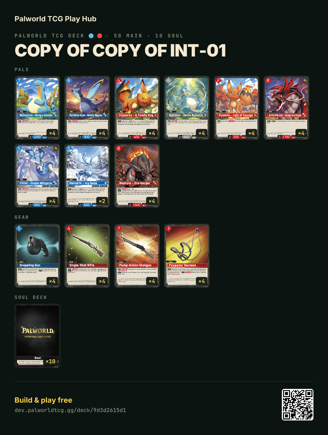 Copy of Copy of INT-01 decklist