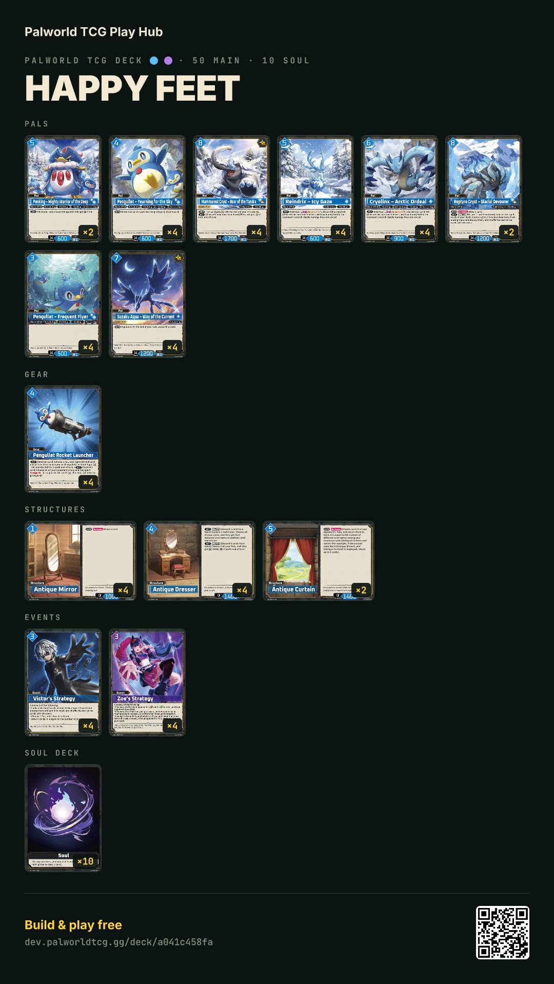 happy feet decklist