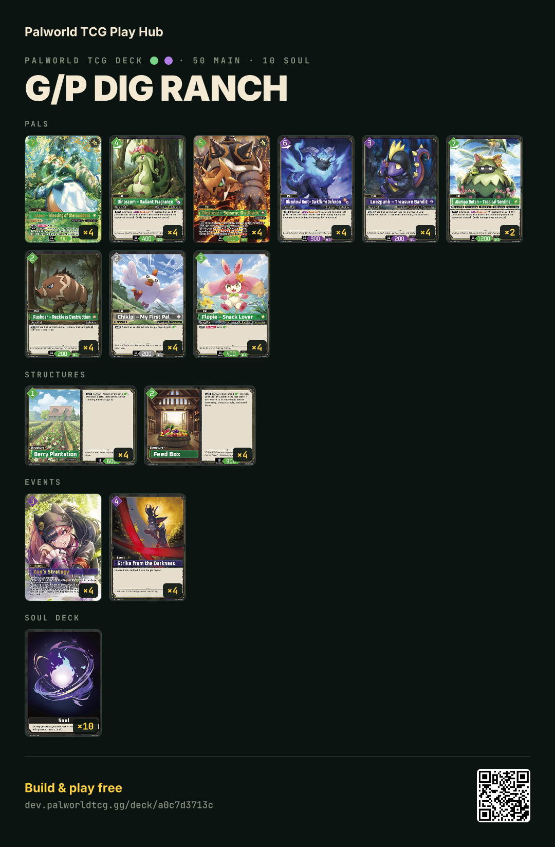 G/P Dig Ranch decklist