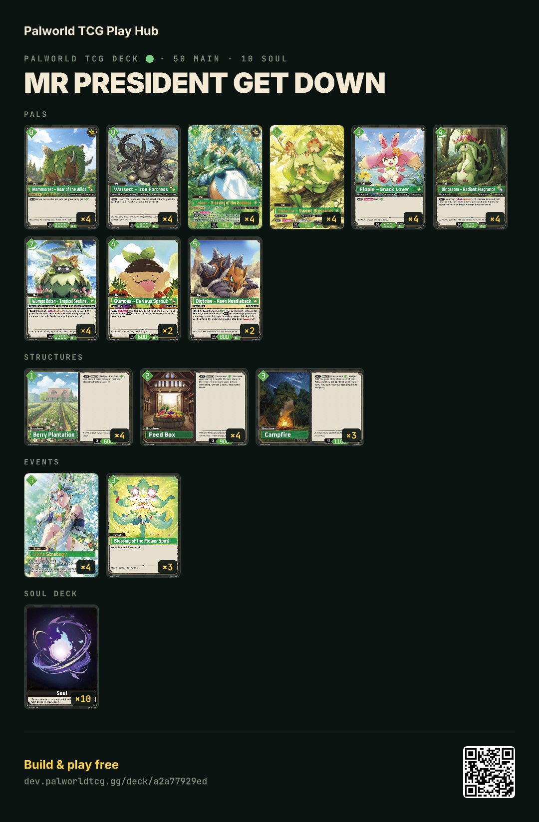 MR PRESIDENT GET DOWN decklist
