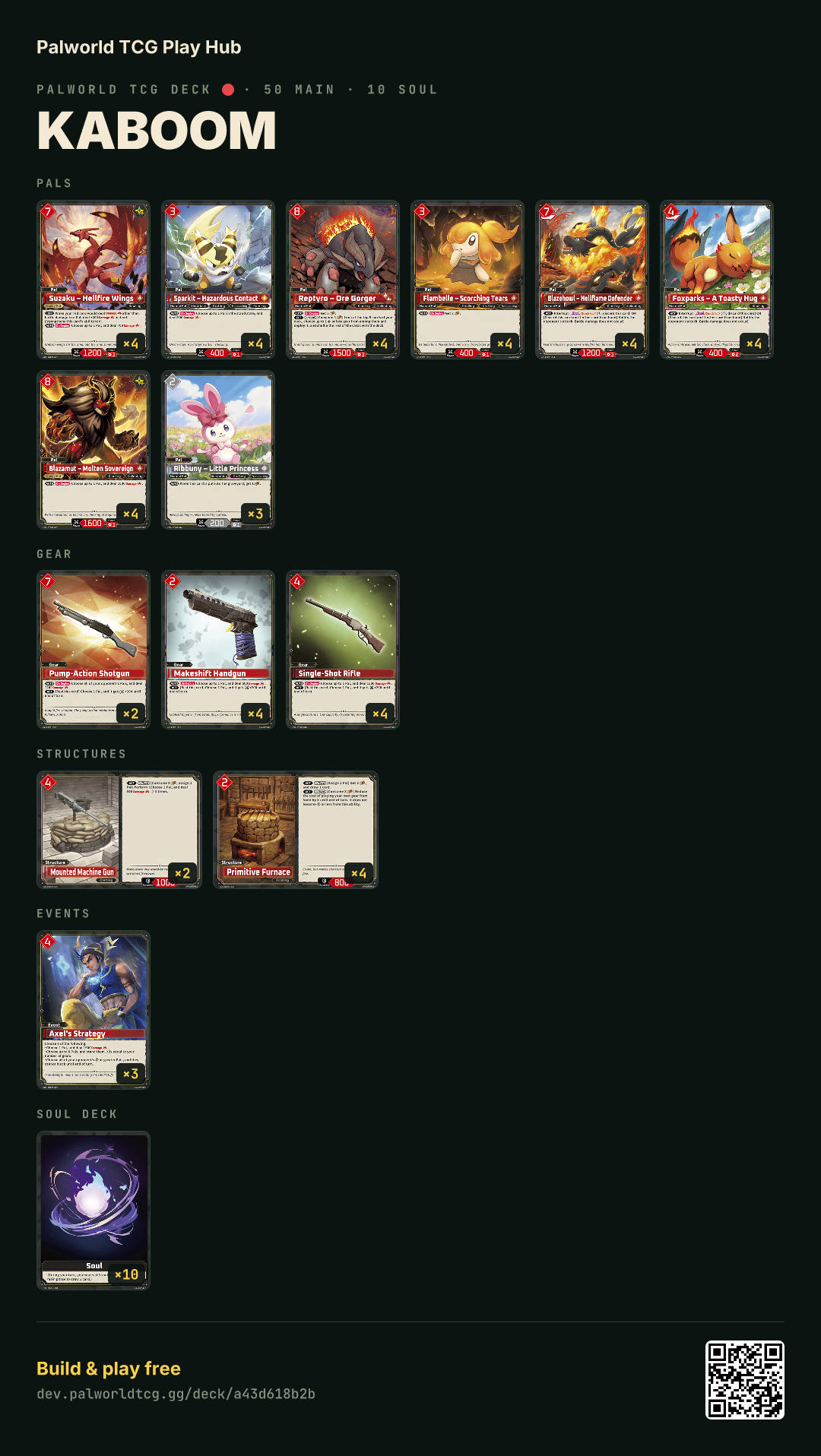 kaboom decklist
