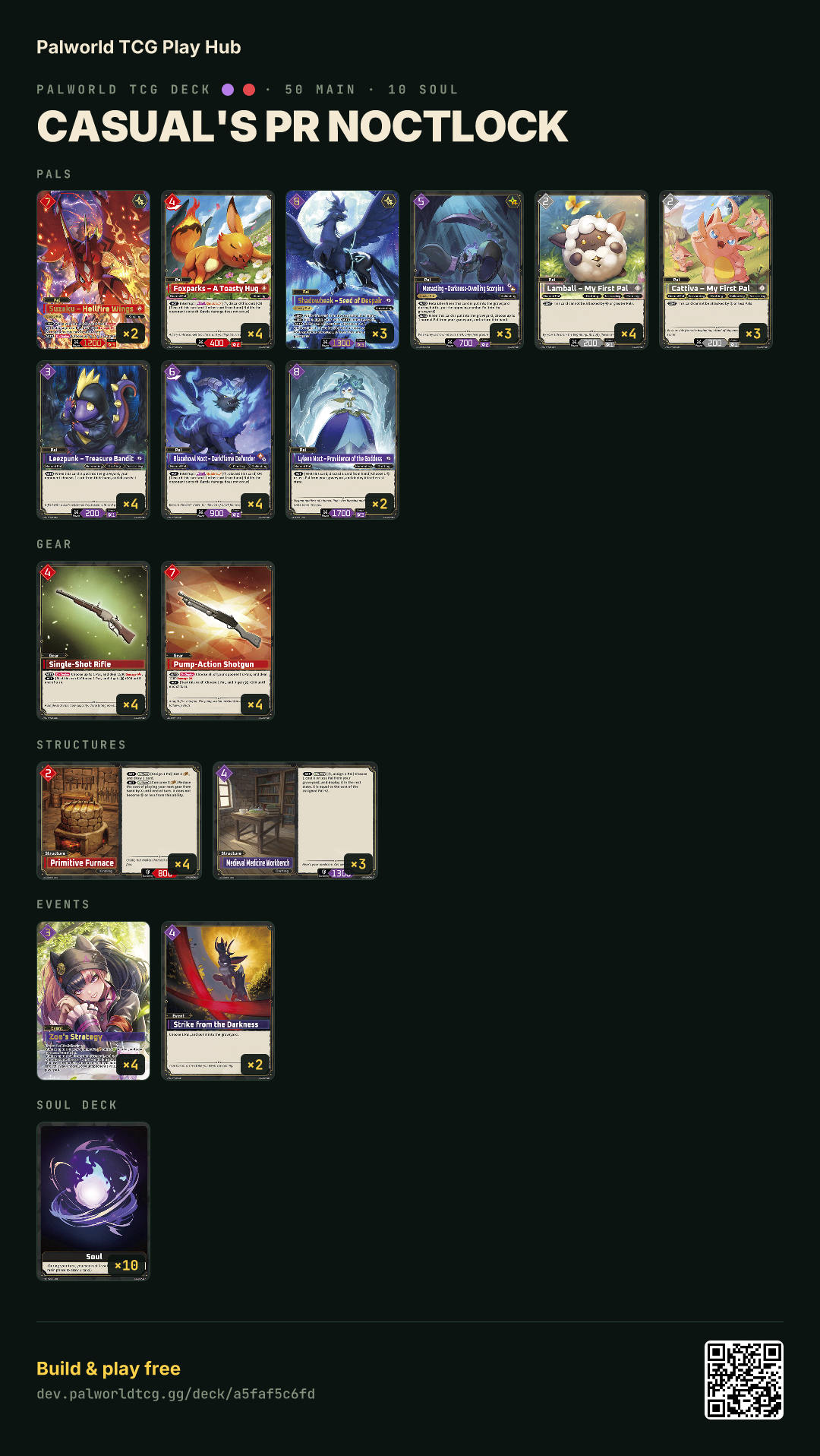 Casual's PR NoctLock decklist
