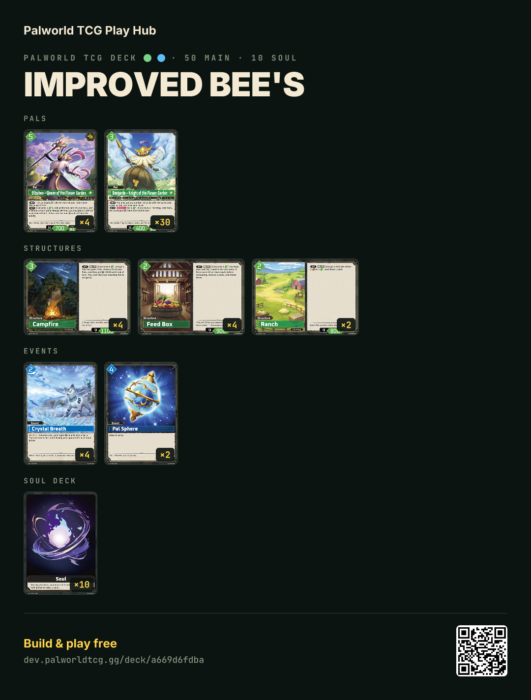 Improved Bee's decklist