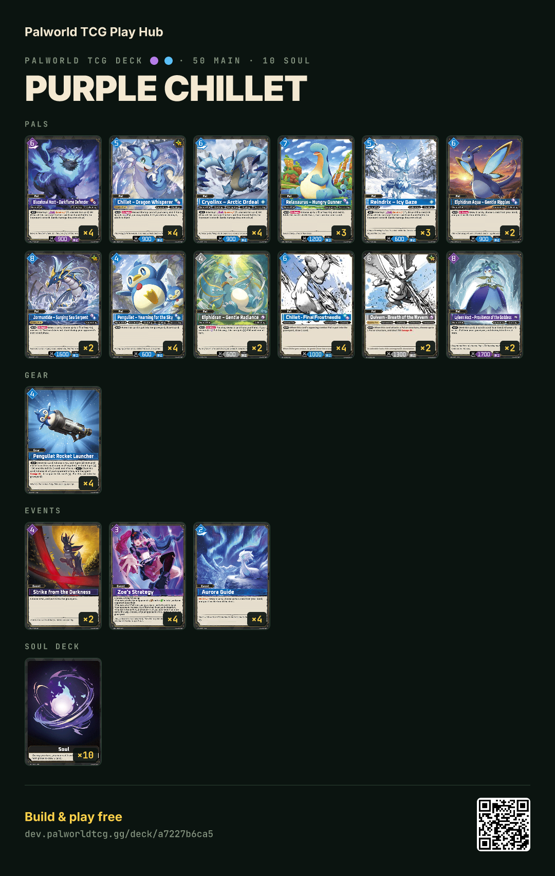 Purple Chilletのデッキリスト