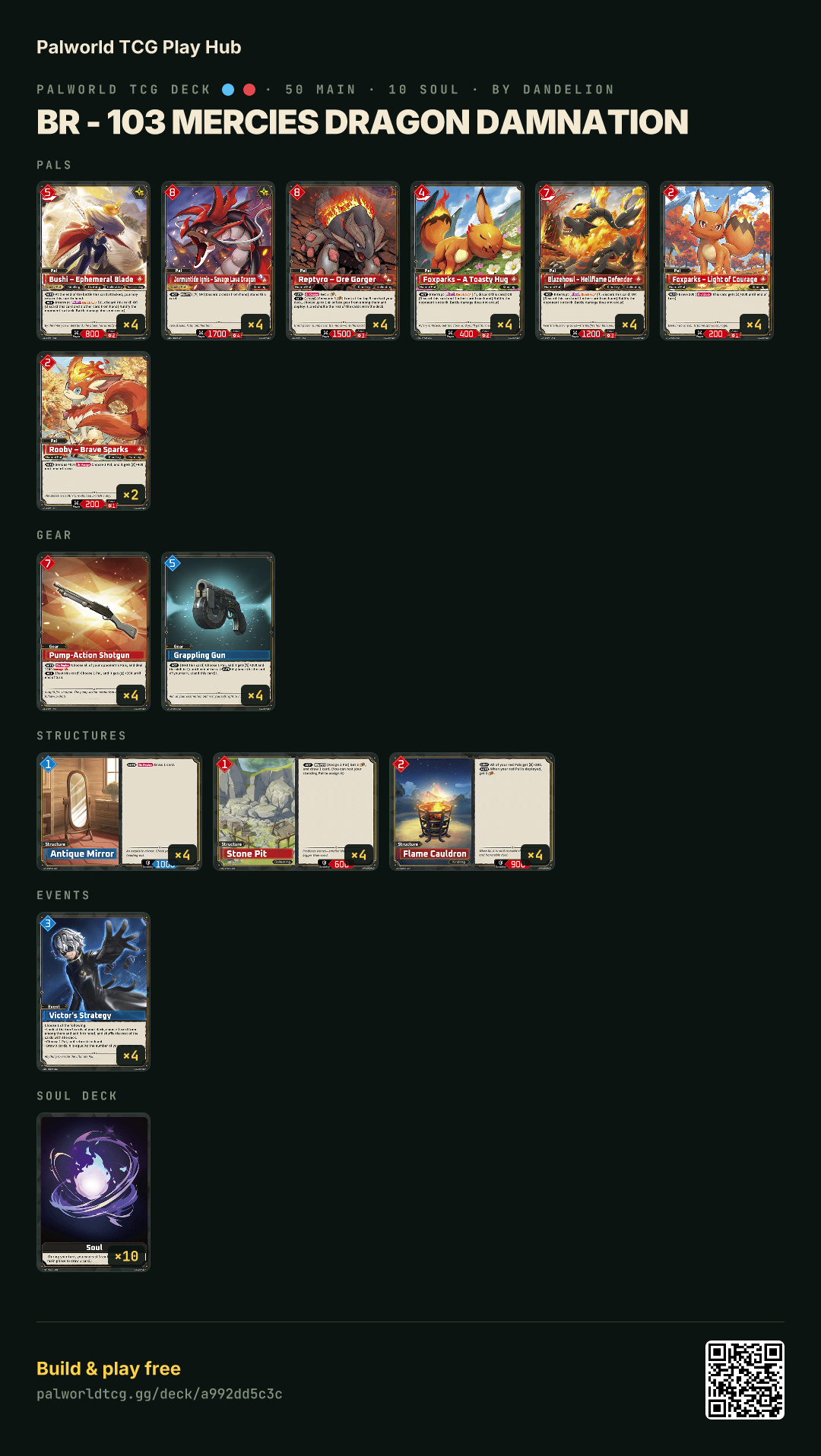 BR - 103 Mercies Dragon Damnation decklist