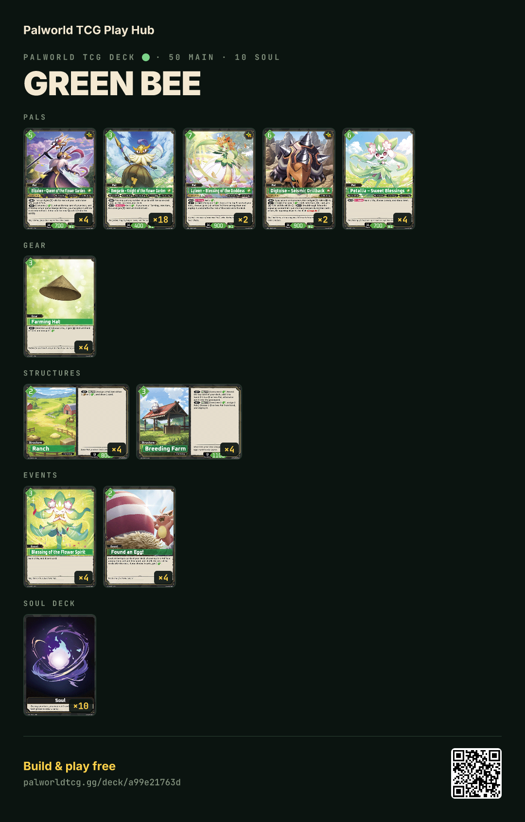 Green Bee decklist