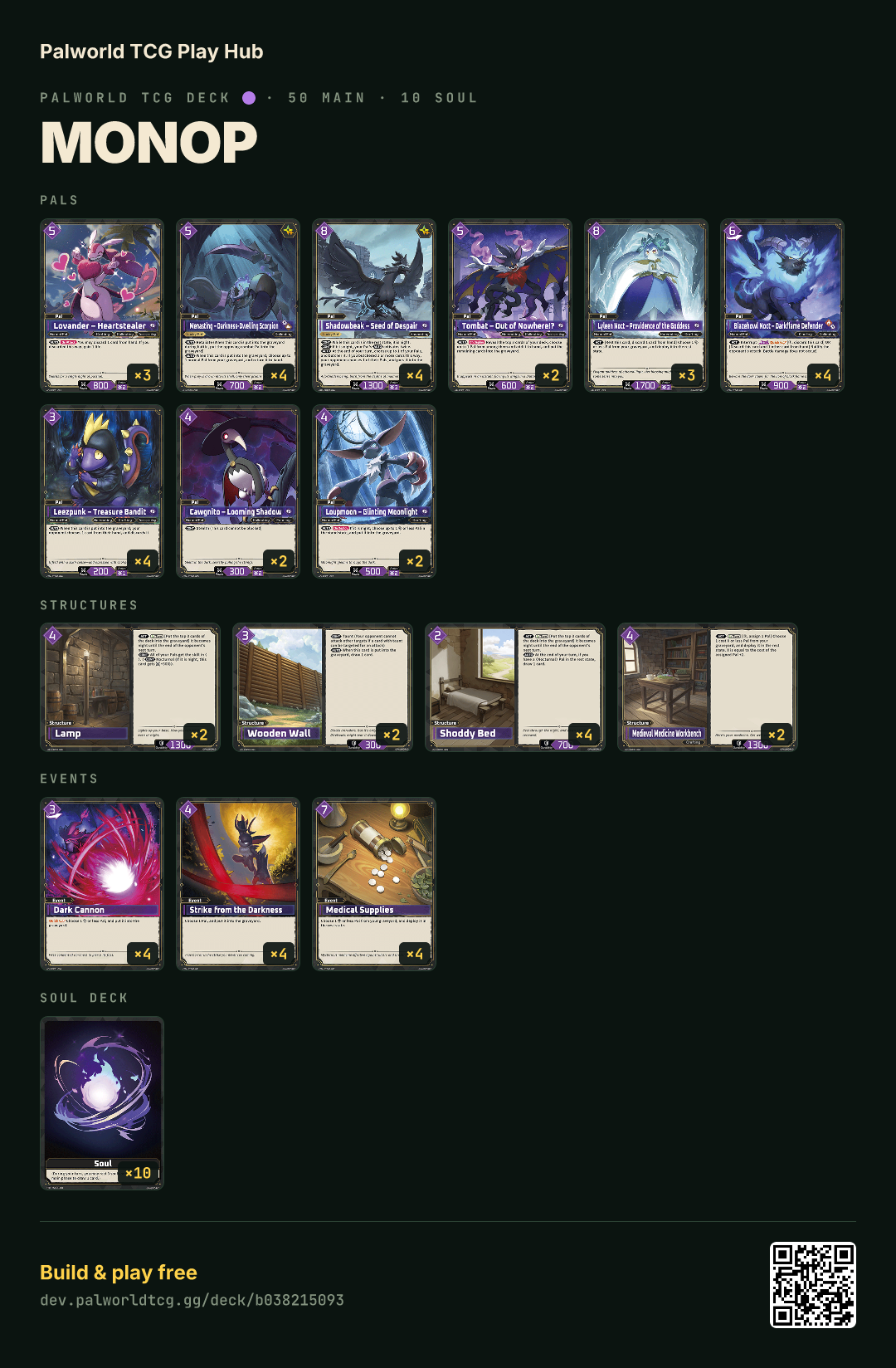 MonoP decklist