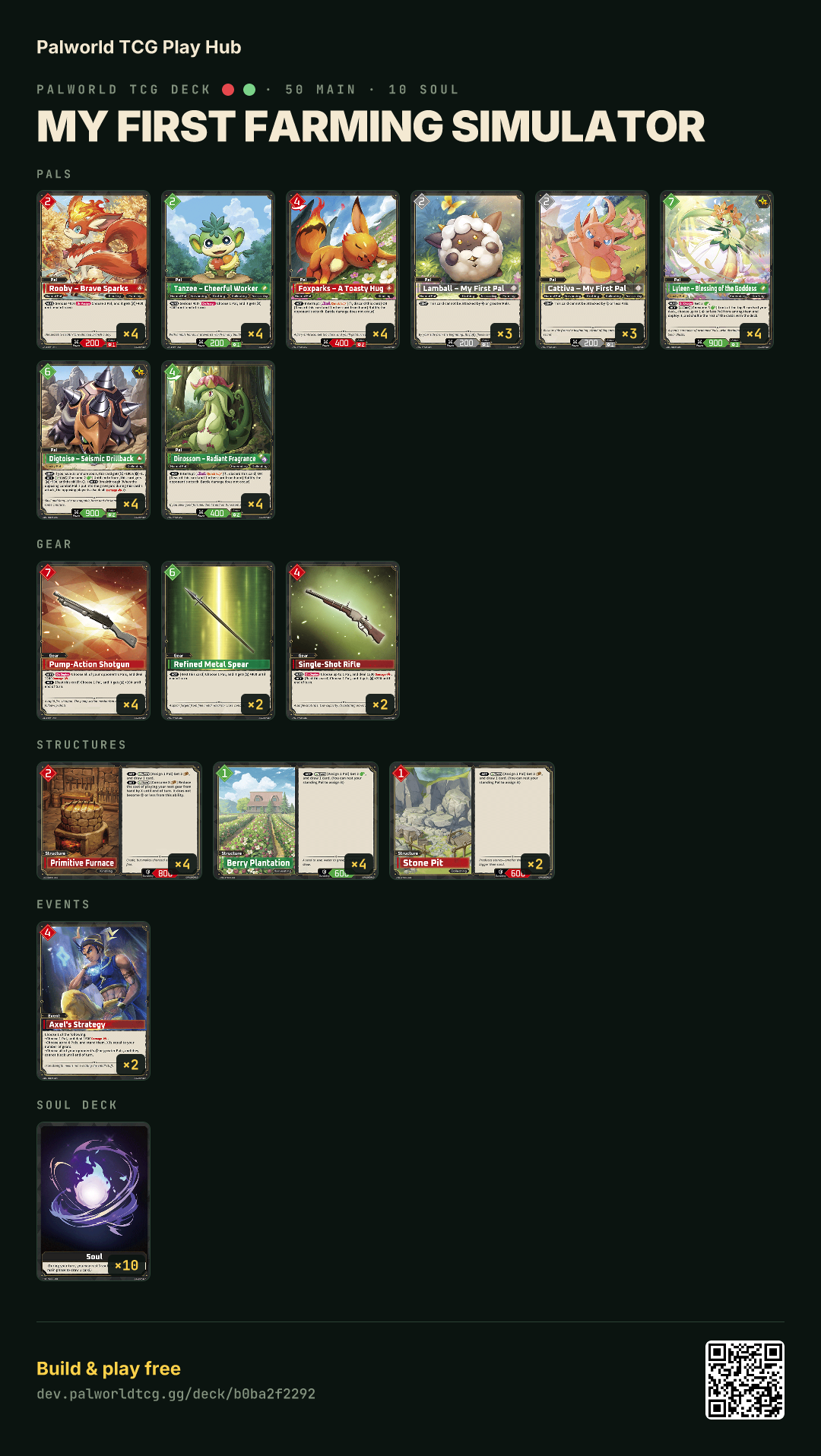 My first farming simulator decklist