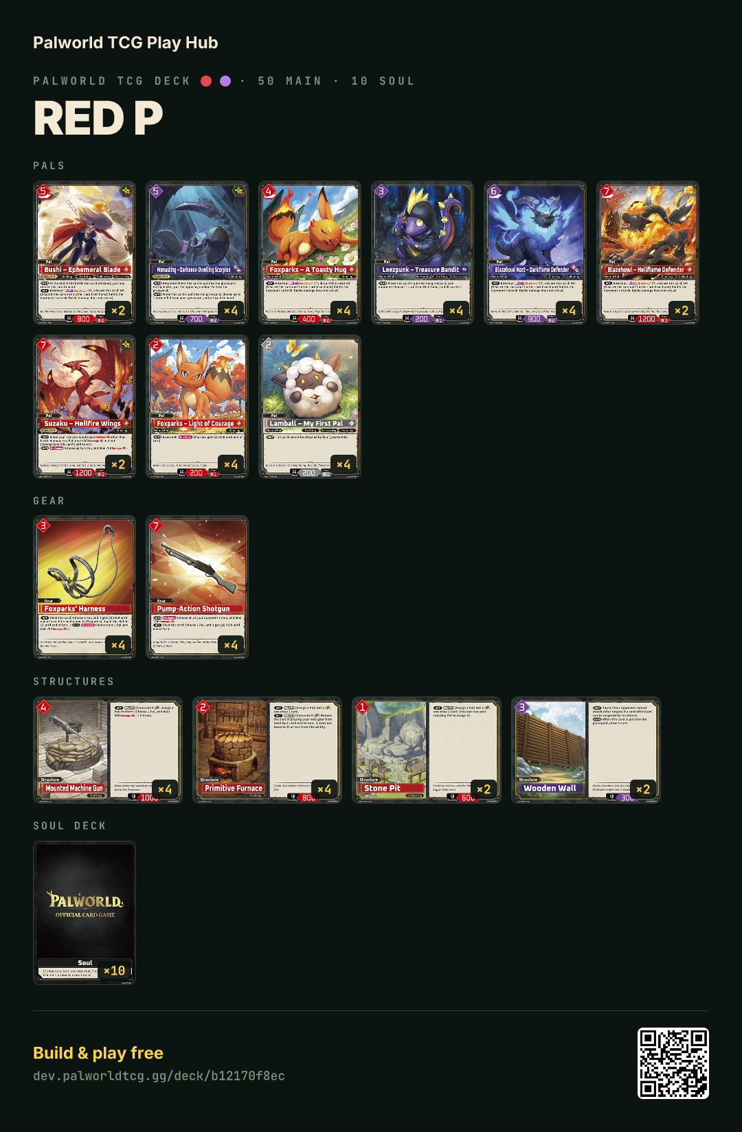 red p decklist