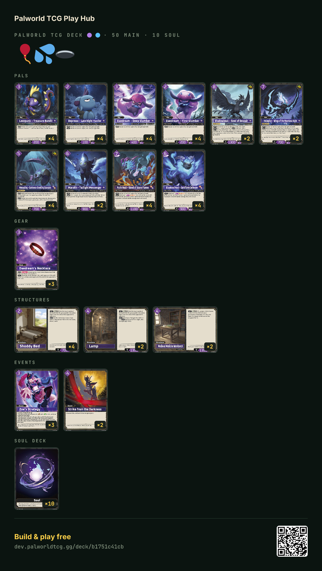 🎈💦🕳️ decklist