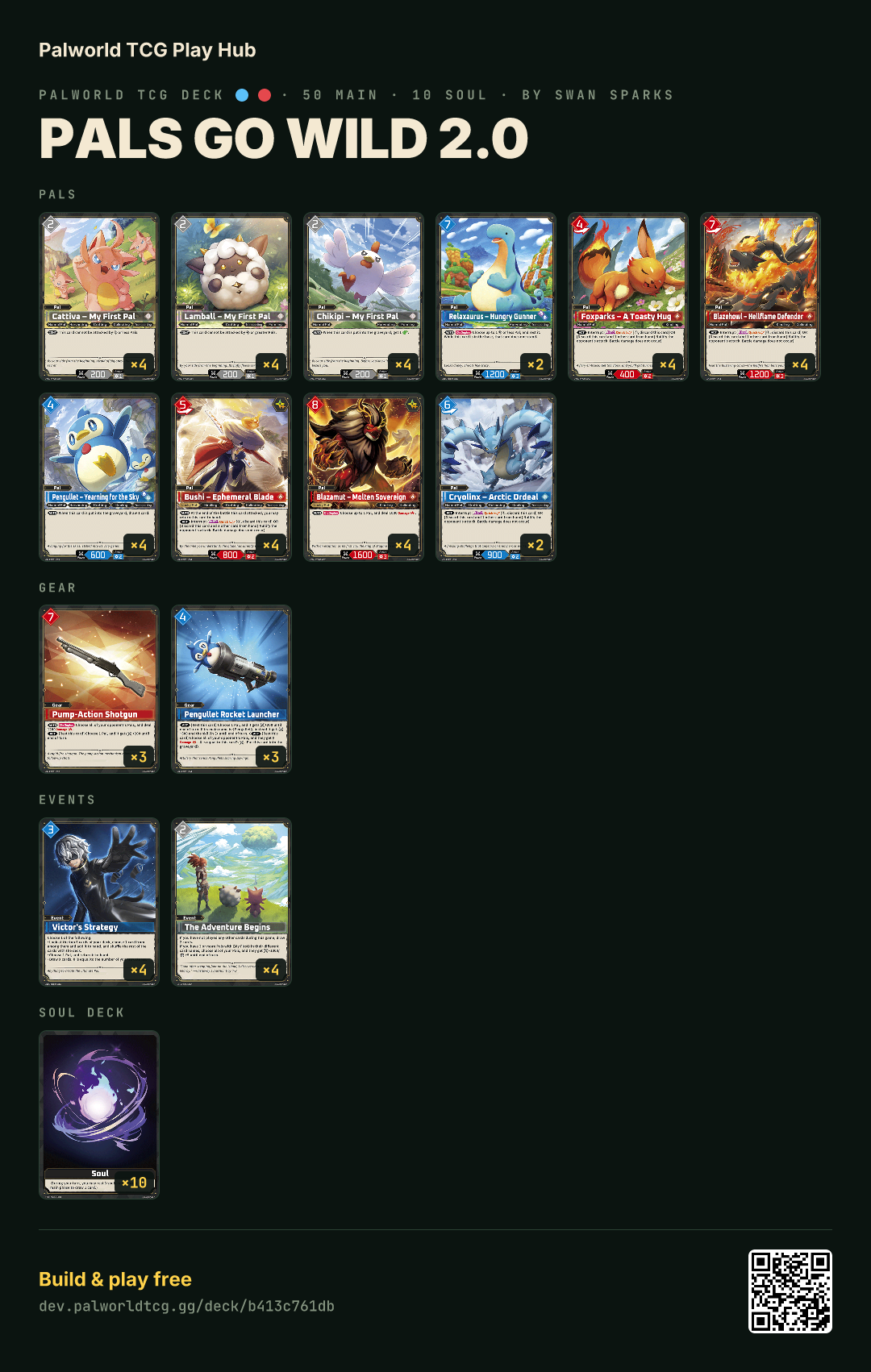Pals Go Wild 2.0 decklist