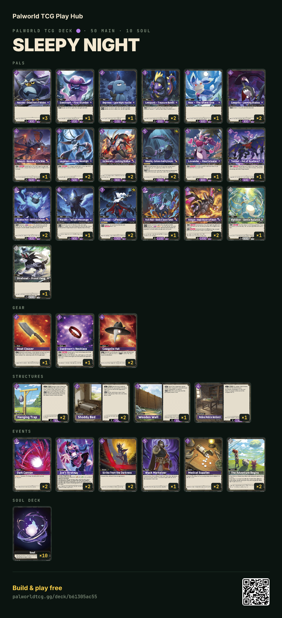 Sleepy Night decklist