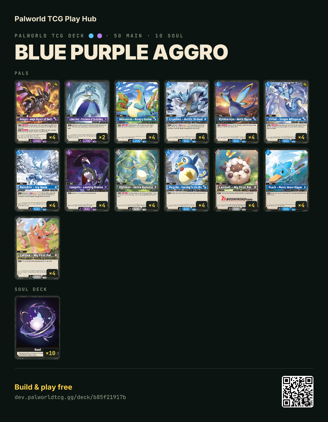 Blue Purple Aggro decklist