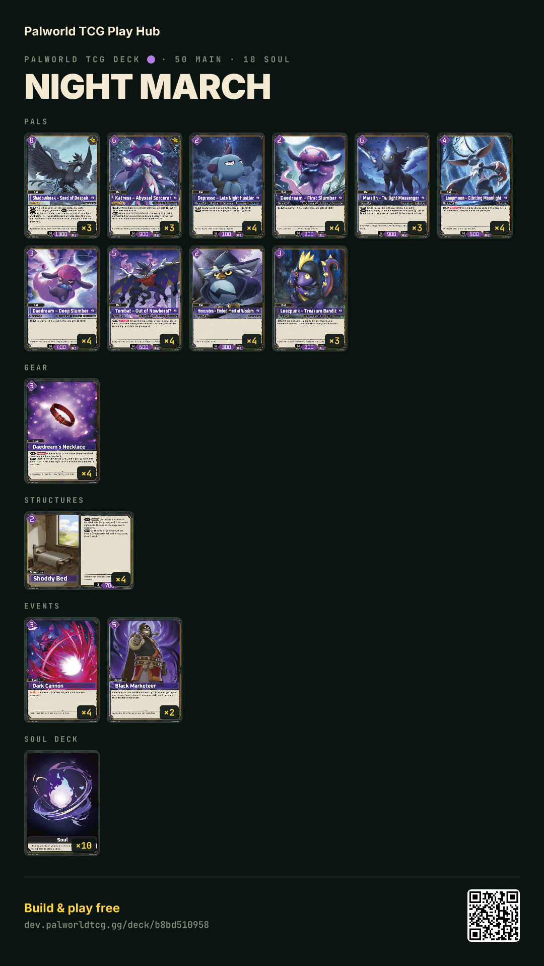 Night March decklist
