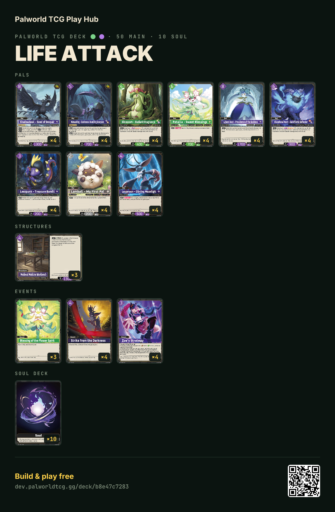 life attack decklist