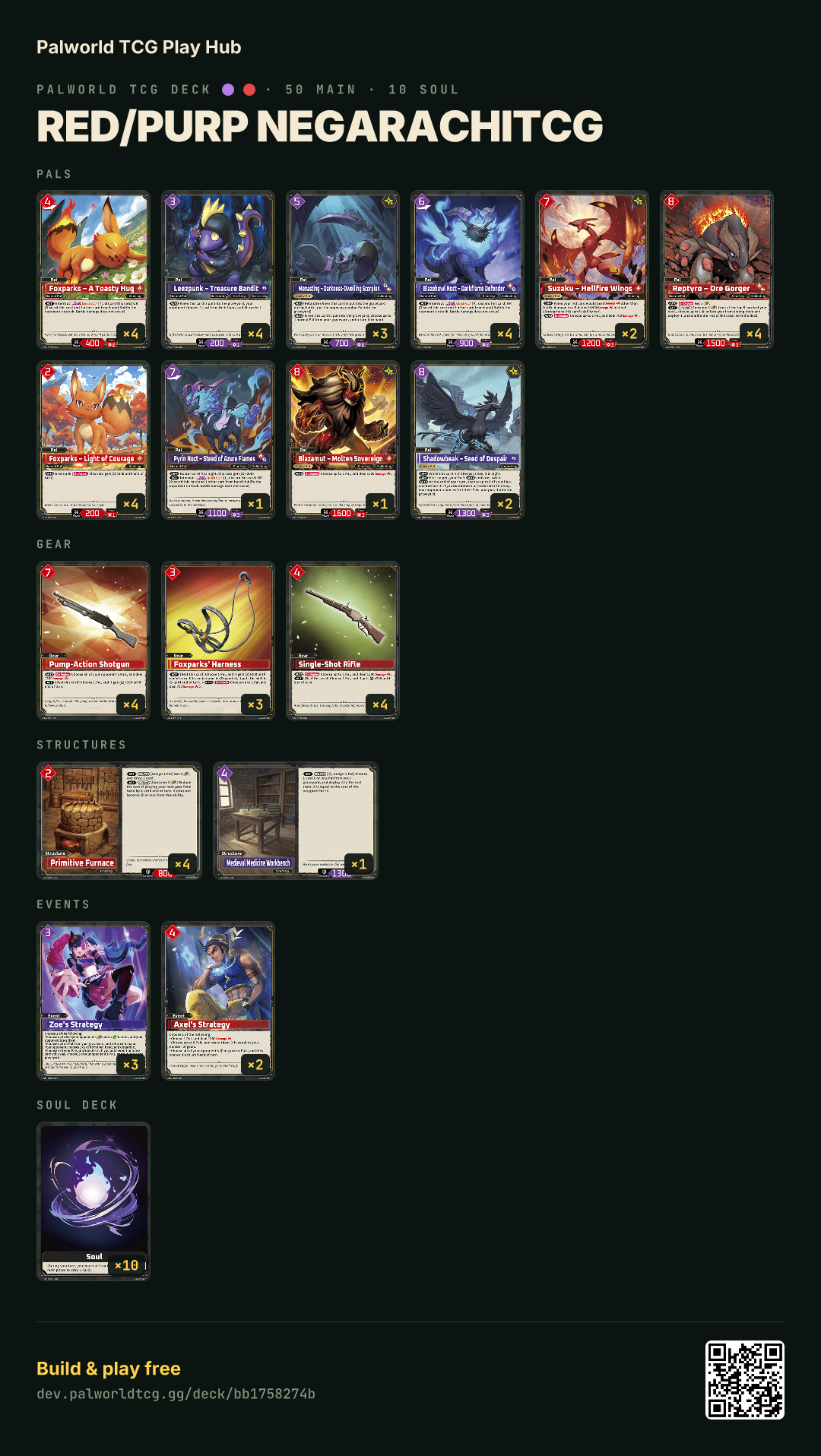RED/PURP NEGARACHITCG decklist