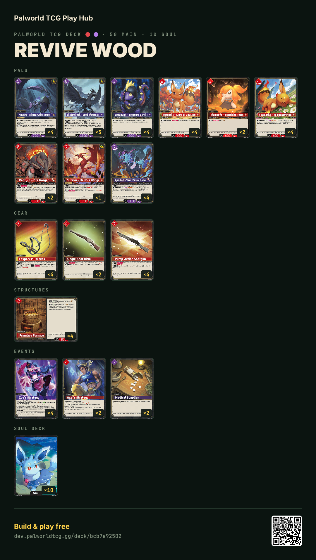 revive wood decklist