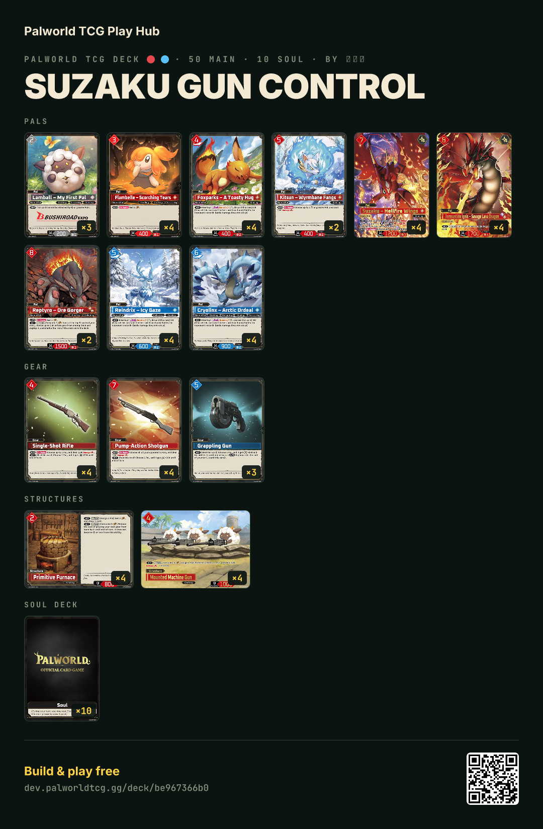 Suzaku Gun Control decklist