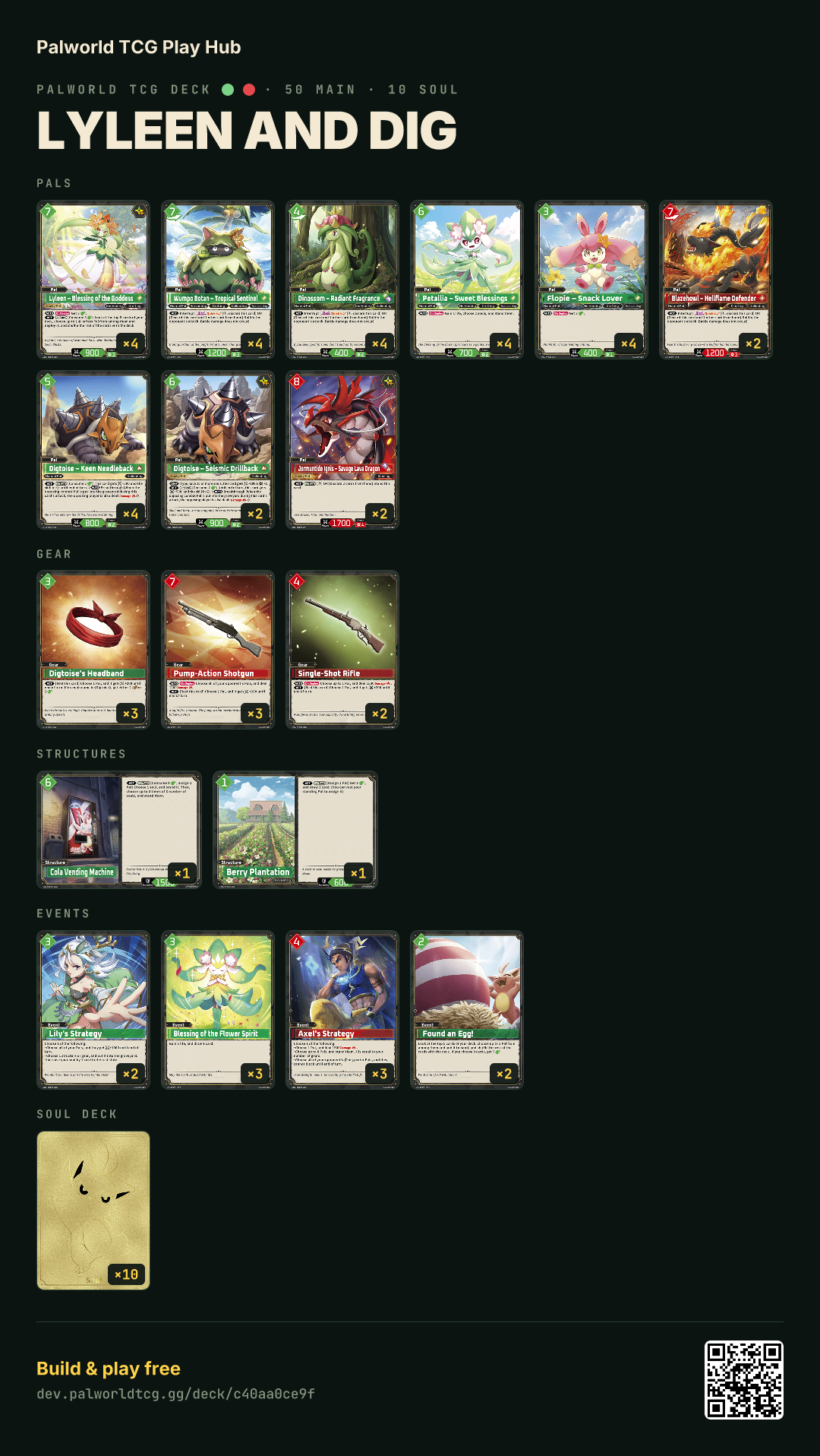 Lyleen and Dig decklist