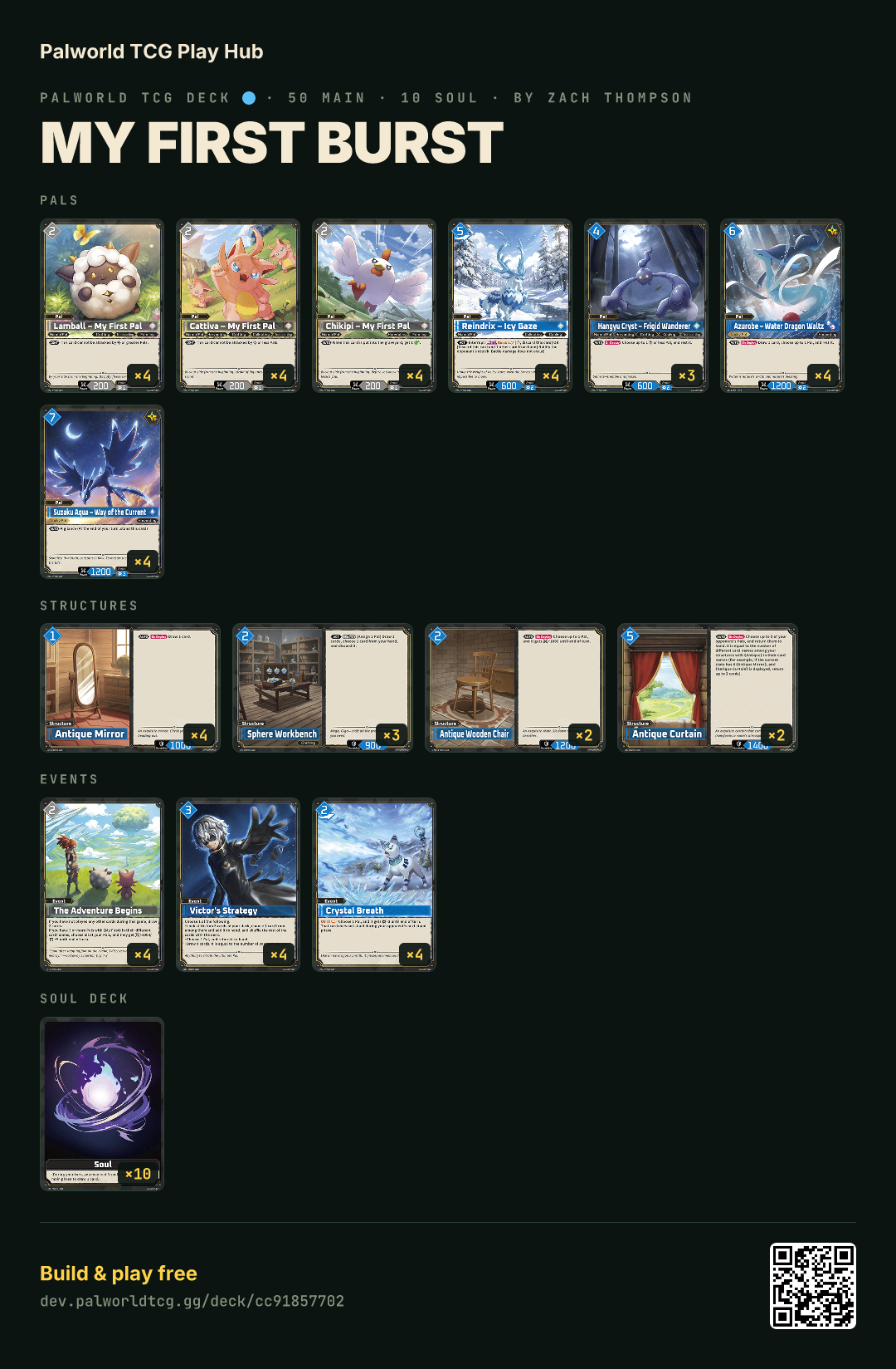 My First Burst decklist