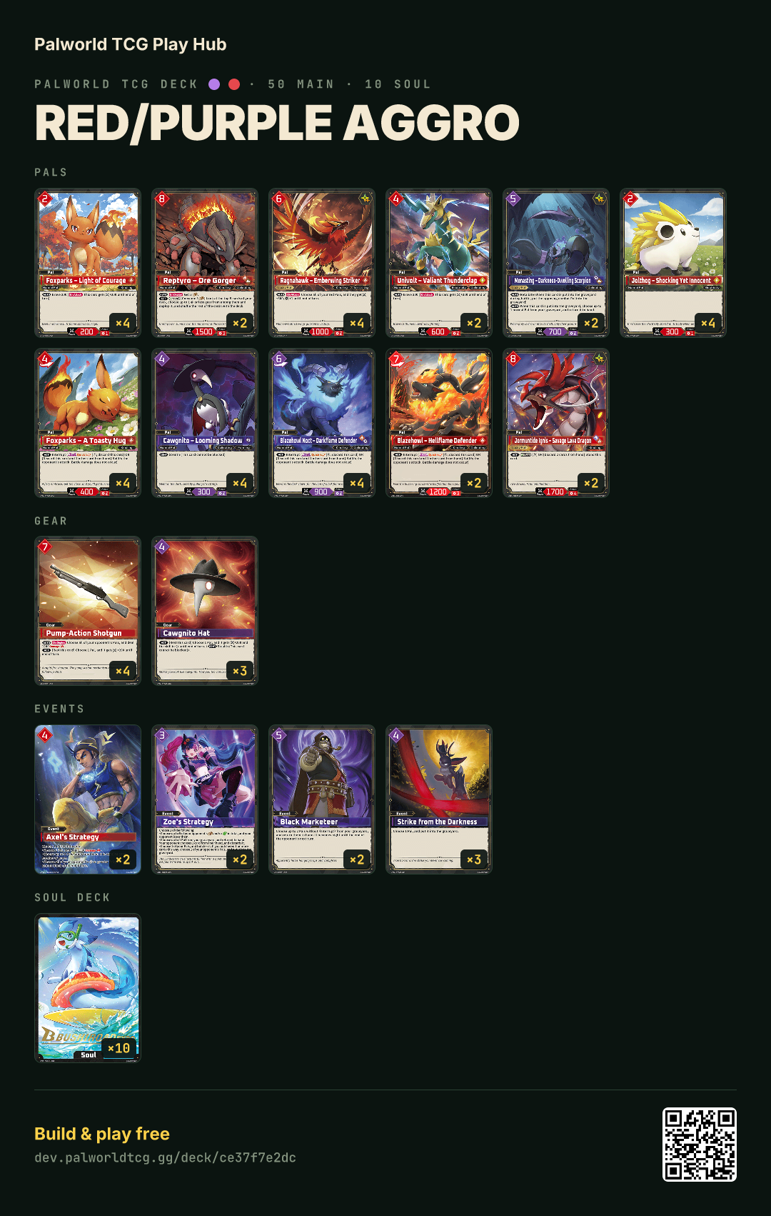 Red/Purple Aggro decklist