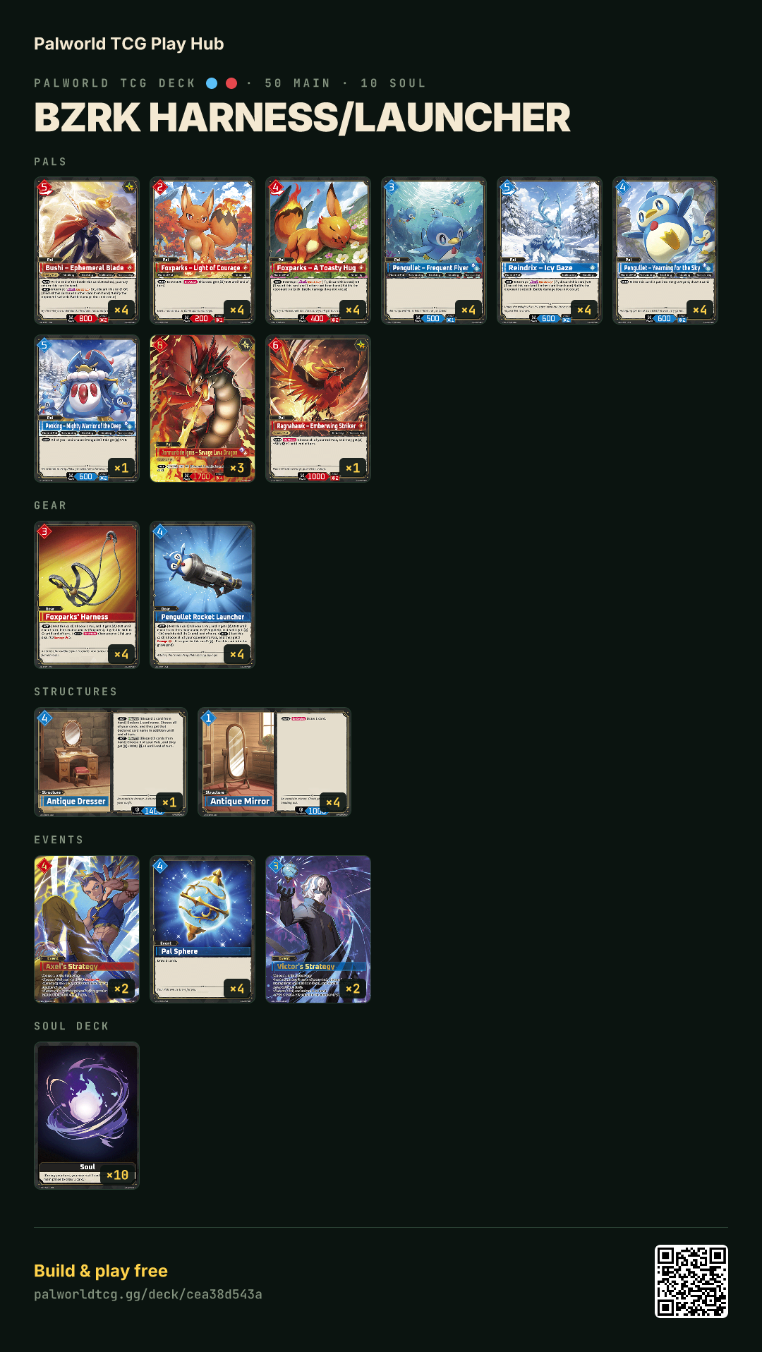 BZRK HARNESS/LAUNCHER decklist
