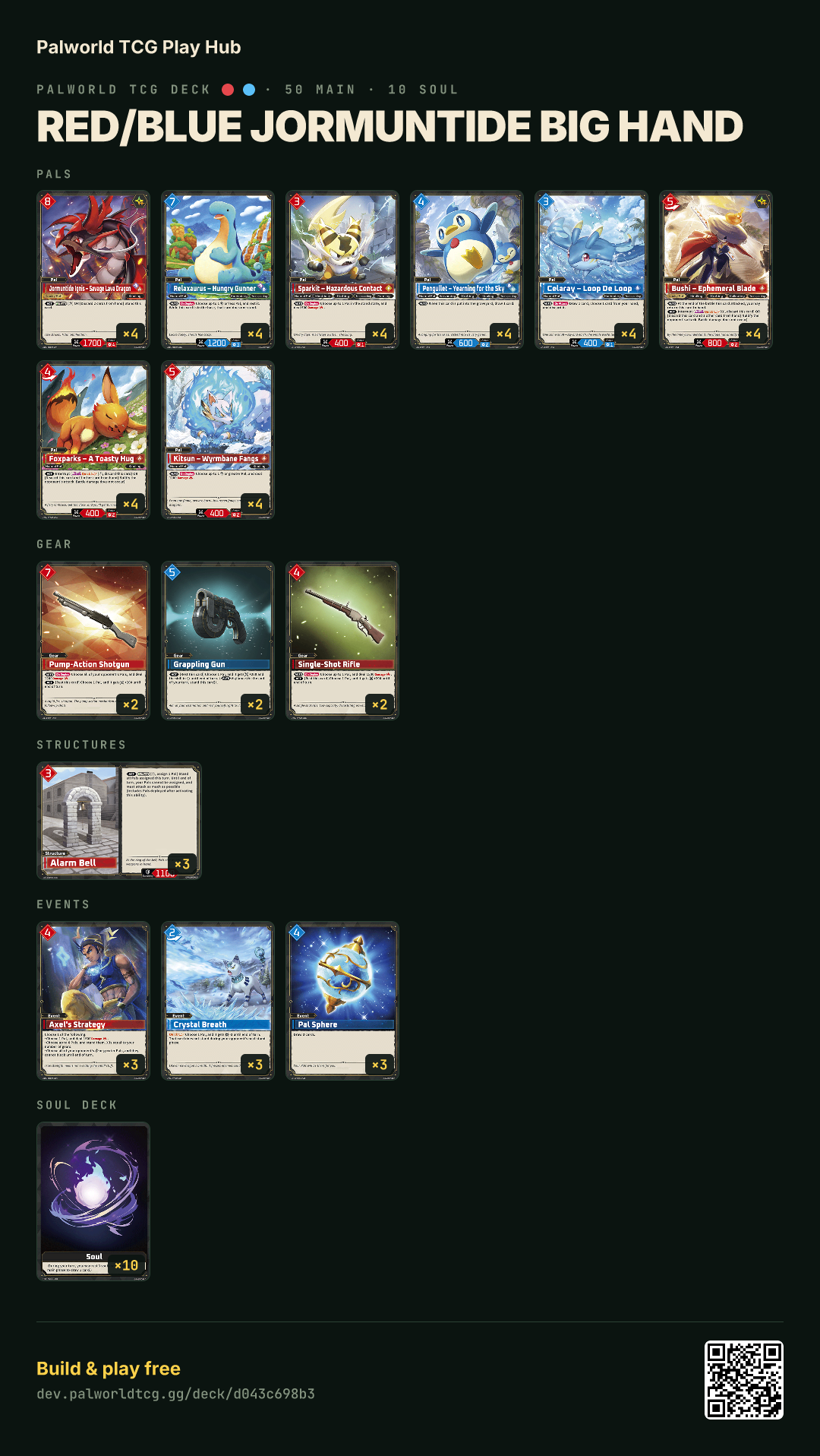 Red/Blue Jormuntide Big Hand decklist