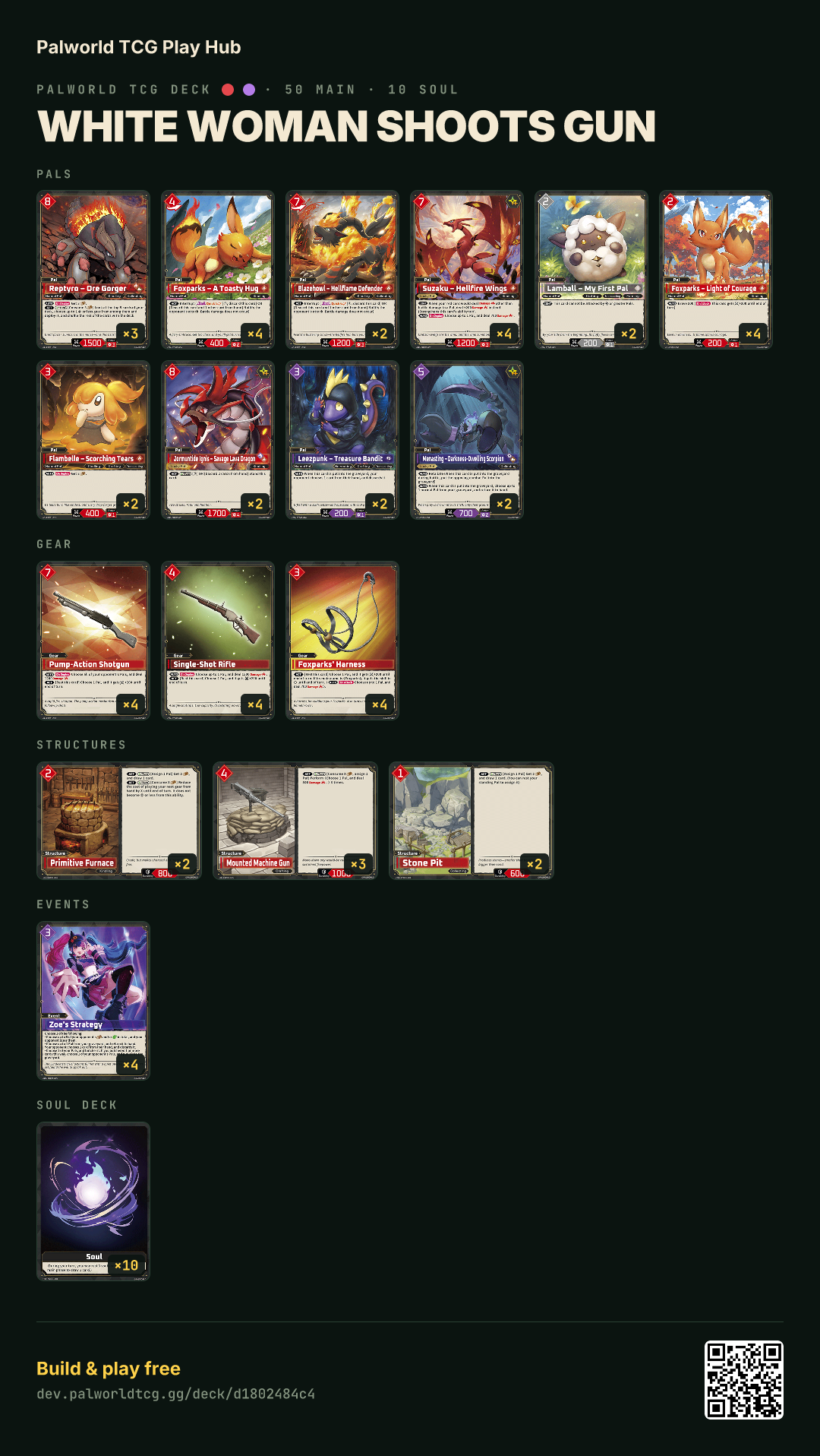 White Woman Shoots Gun decklist