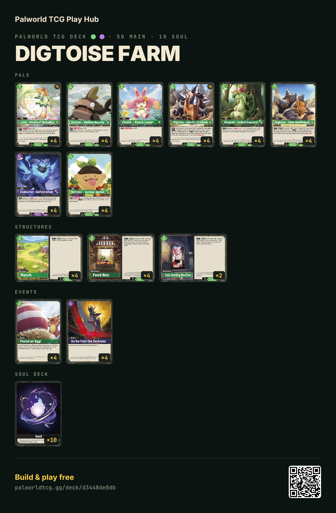 Digtoise Farm decklist