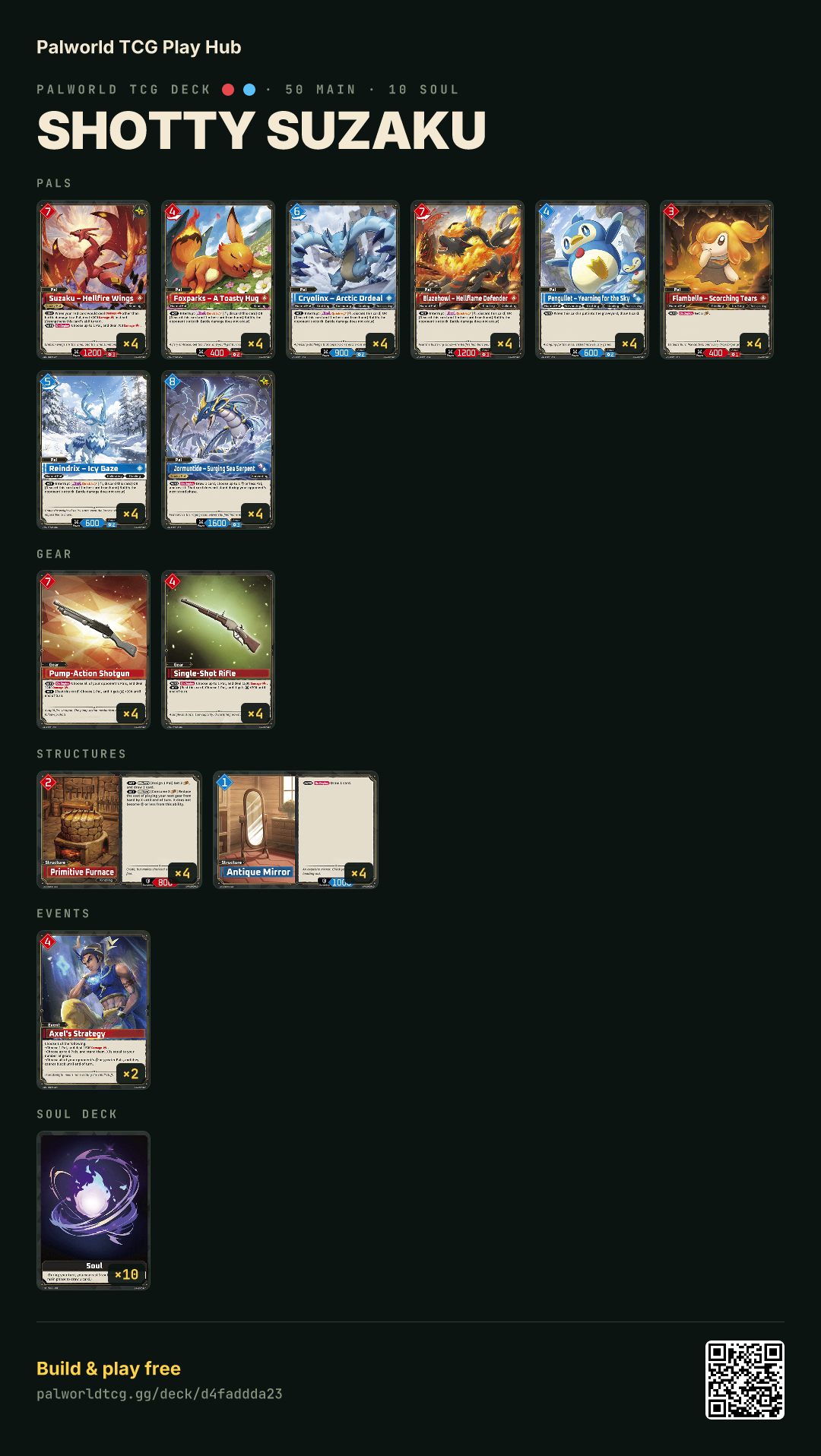 SHOTTY SUZAKU decklist
