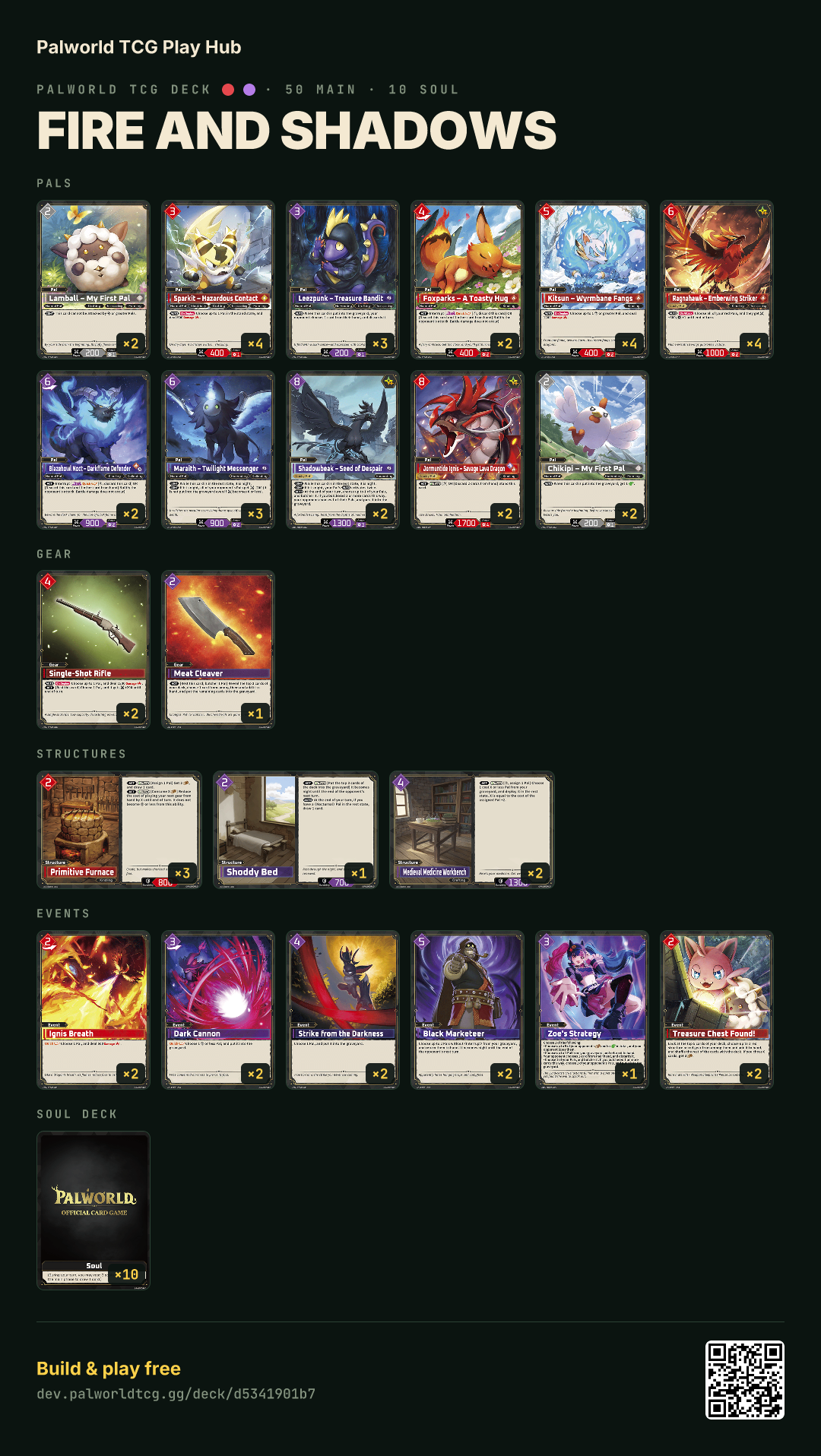 Fire and Shadows decklist