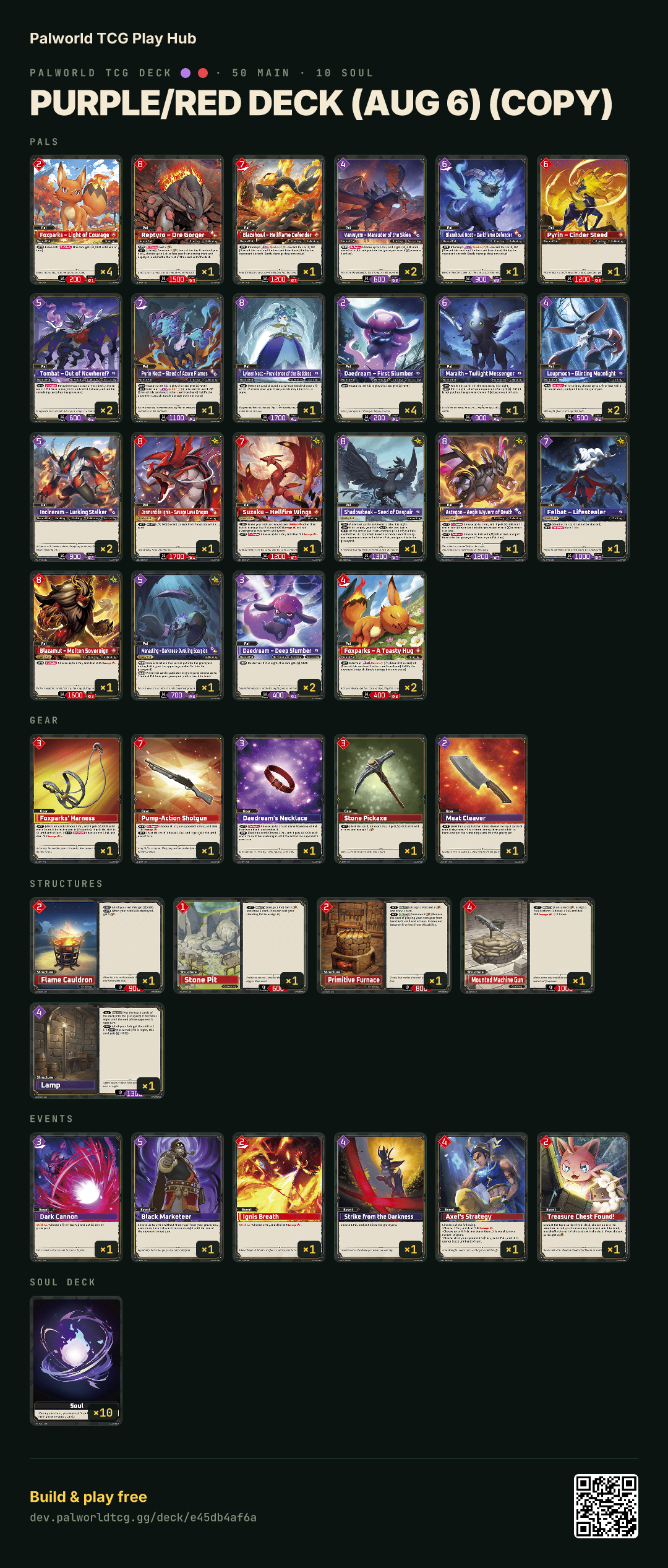 Purple/Red deck (Aug 6) (copy) decklist