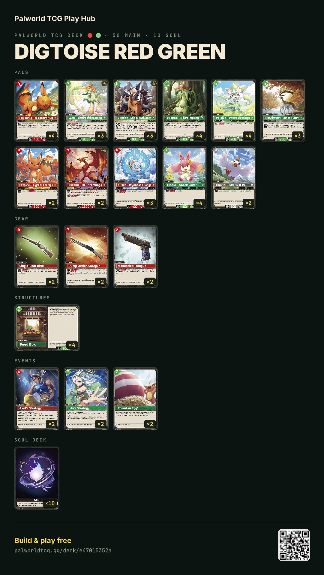 digtoise red green decklist