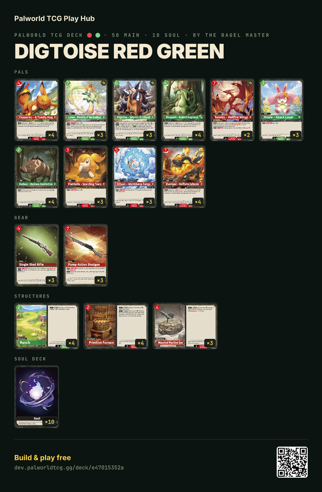 digtoise red green decklist